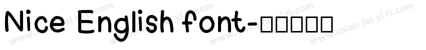 Nice English font字体转换